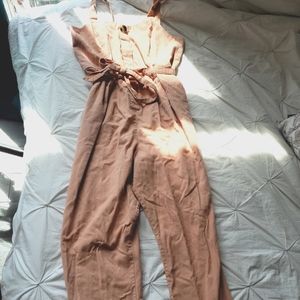 Large Frank and Oak Pink Jumspsuit